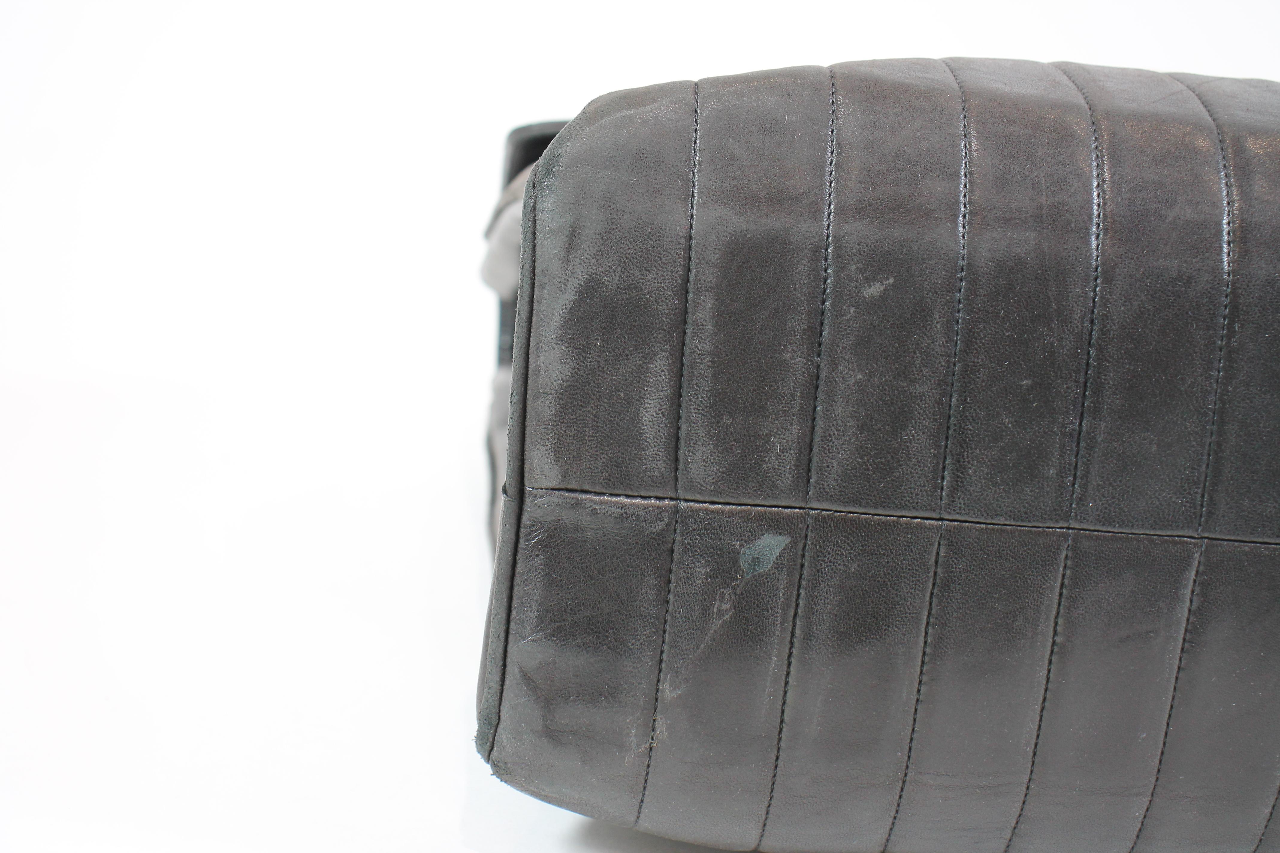 Chanel Classic Flap Vintage Vertical Quilt Jumbo Black Lambskin Leather Shoulder 3