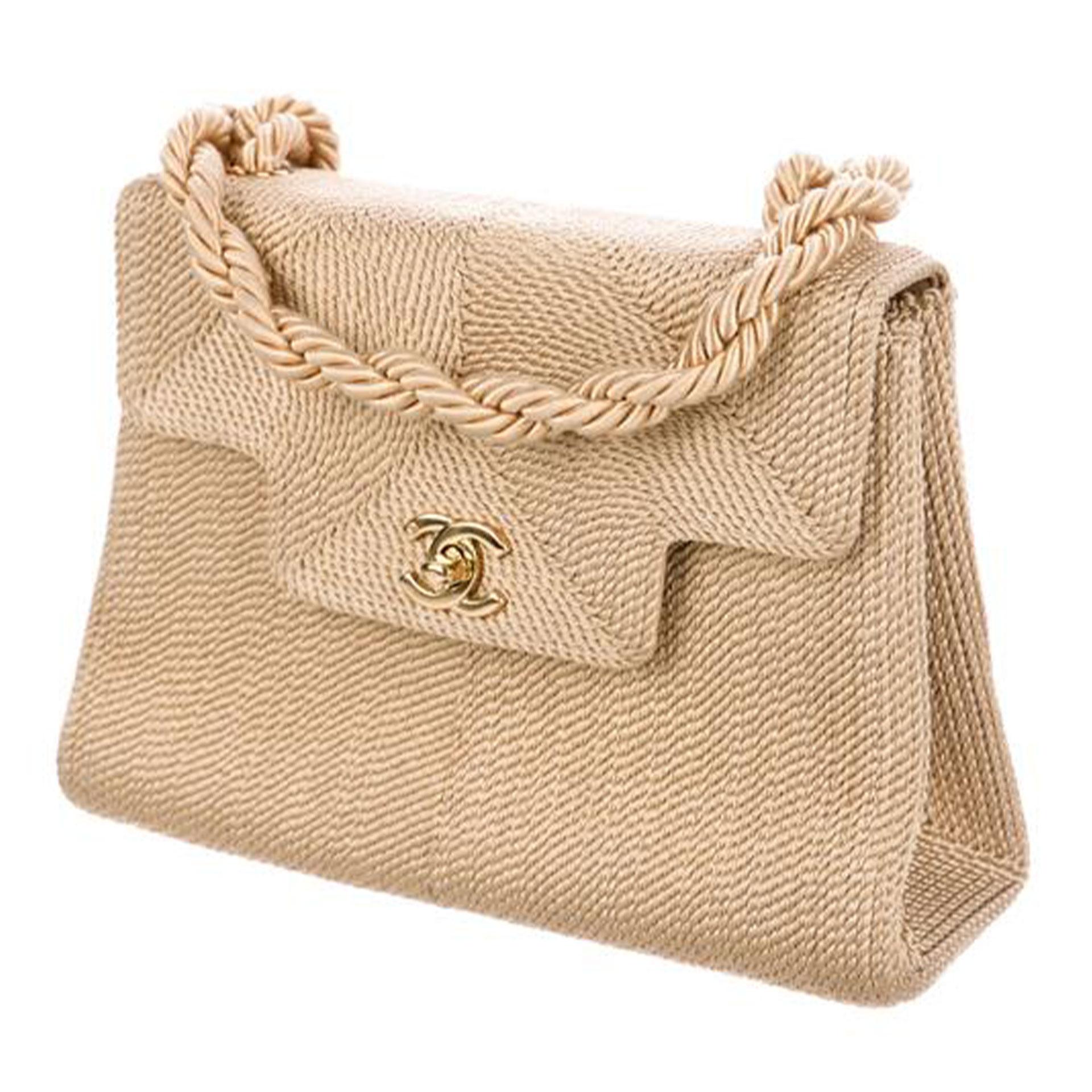 chanel woven bag