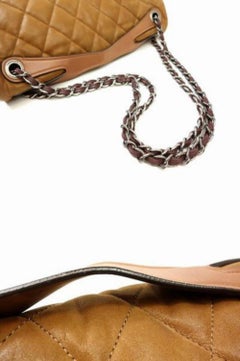 Chanel Classic Flap Xl Special 223640 Light Brown Leather Shoulder Bag