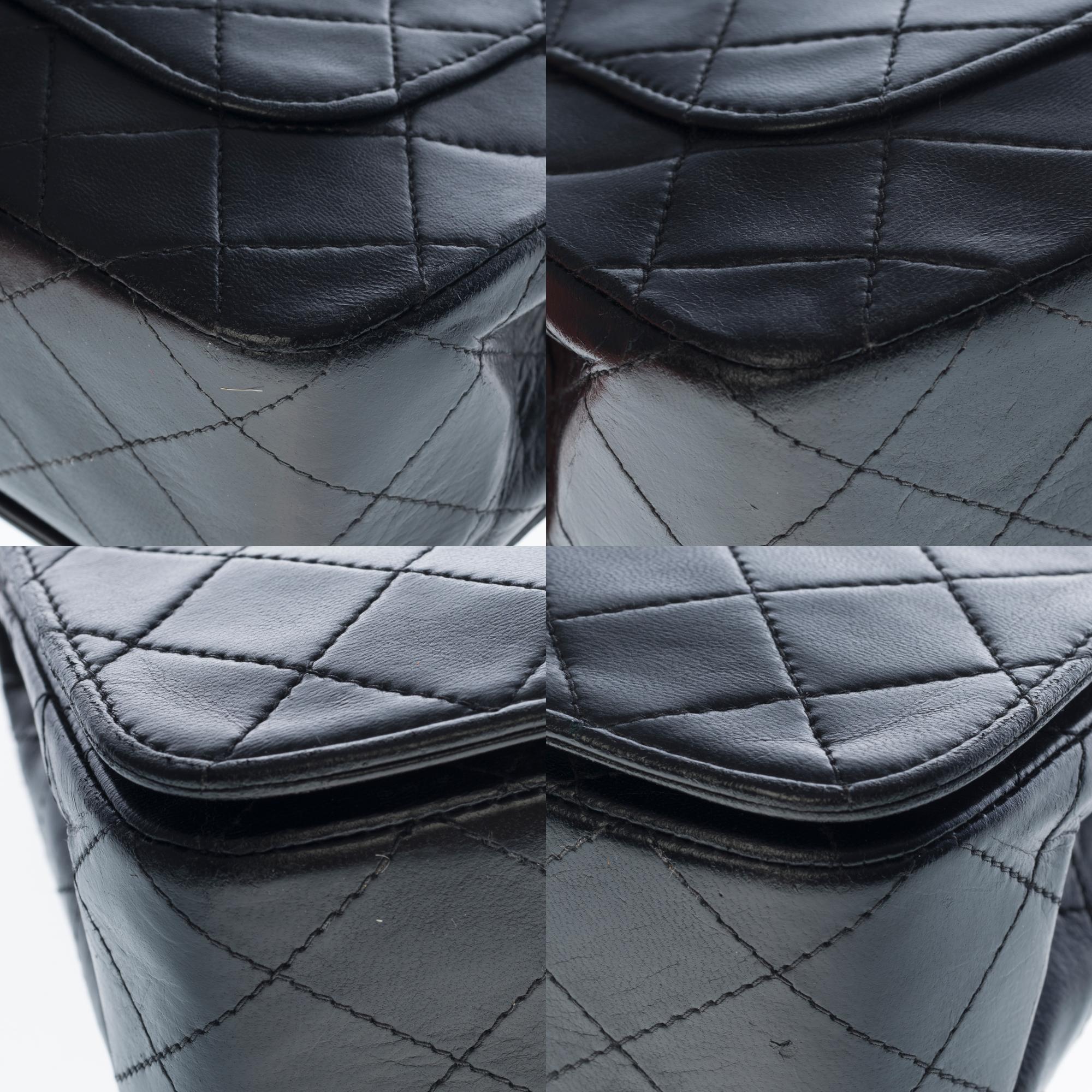 Chanel Classic Full Flap shoulder bag in black quilted leather and GHW 1
