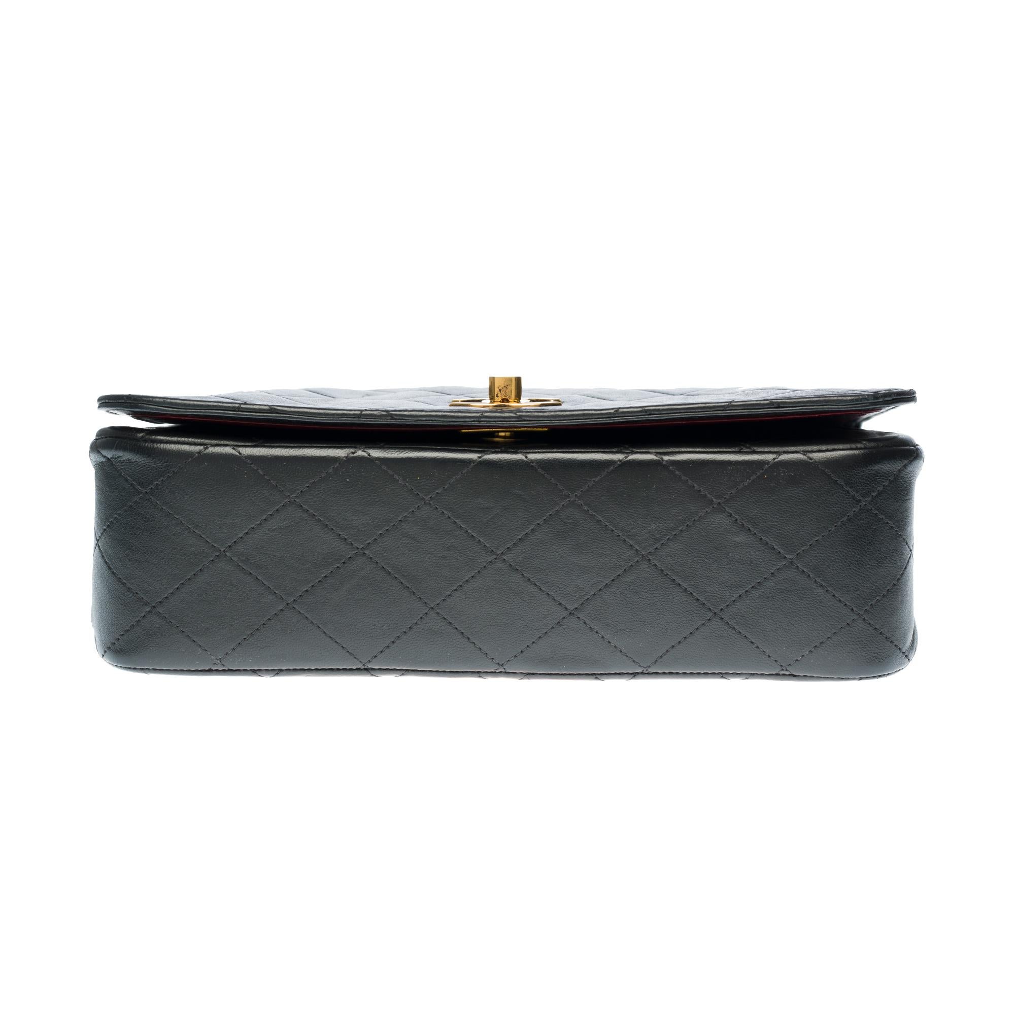 Chanel Classic Full Flap shoulder bag in black quilted leather and gold hardware 3