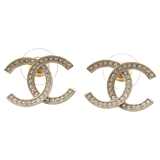 Gold CC Chanel Industrial Barbell