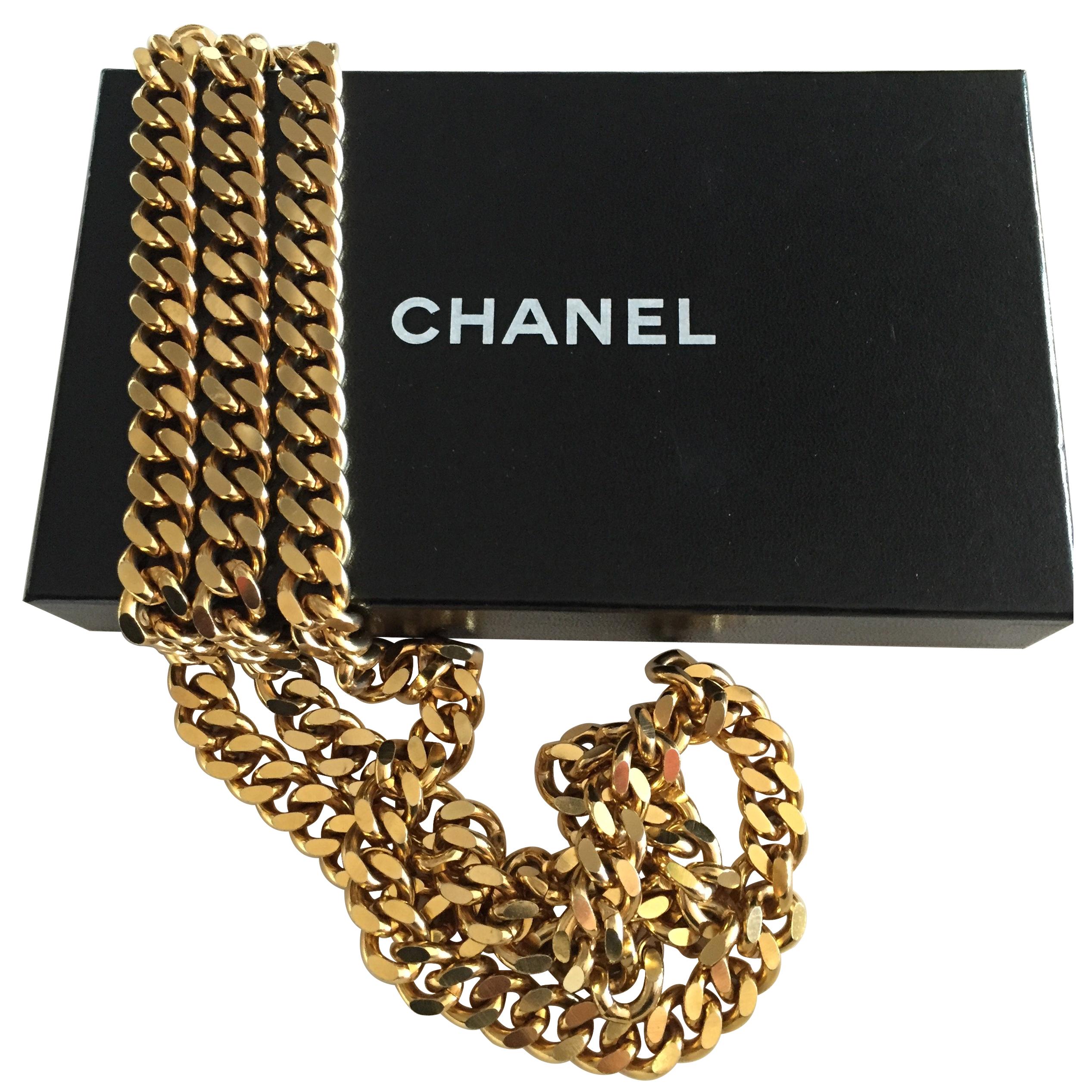 Chanel Classic Golden Link Chain Belt Adjustable Length