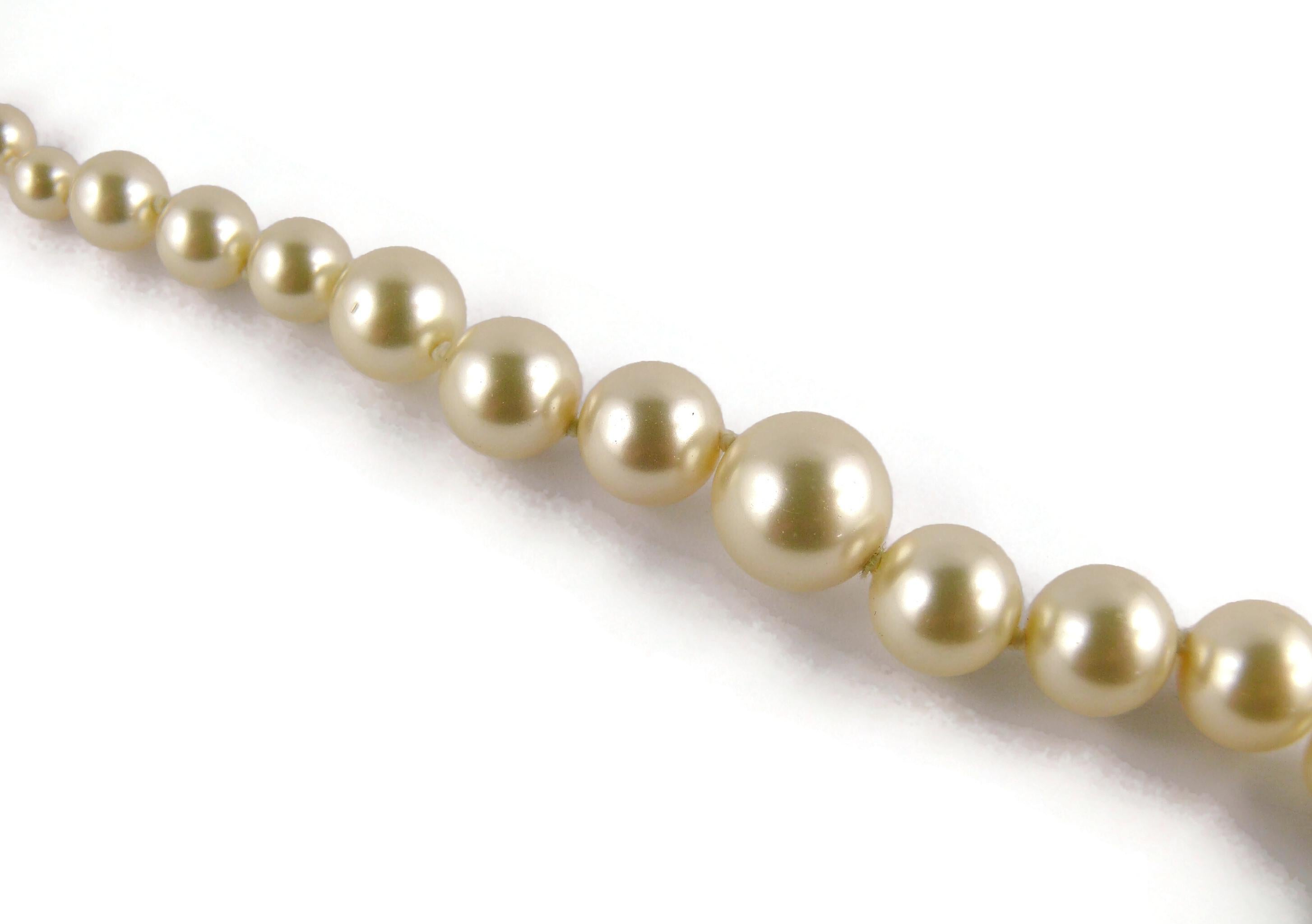 Chanel Classic Graduated Pearls CC Necklace 4