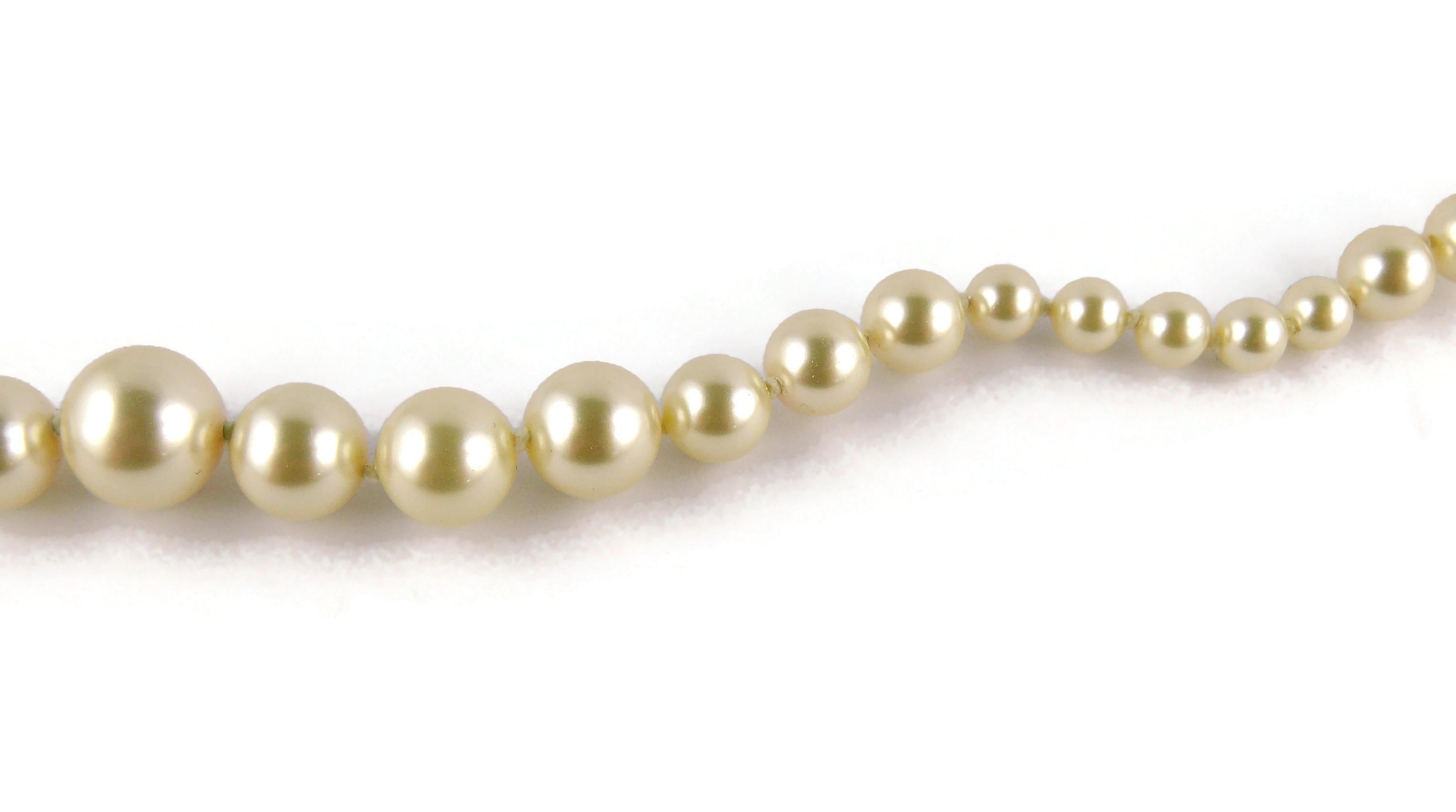 Chanel Classic Graduated Pearls CC Necklace 7
