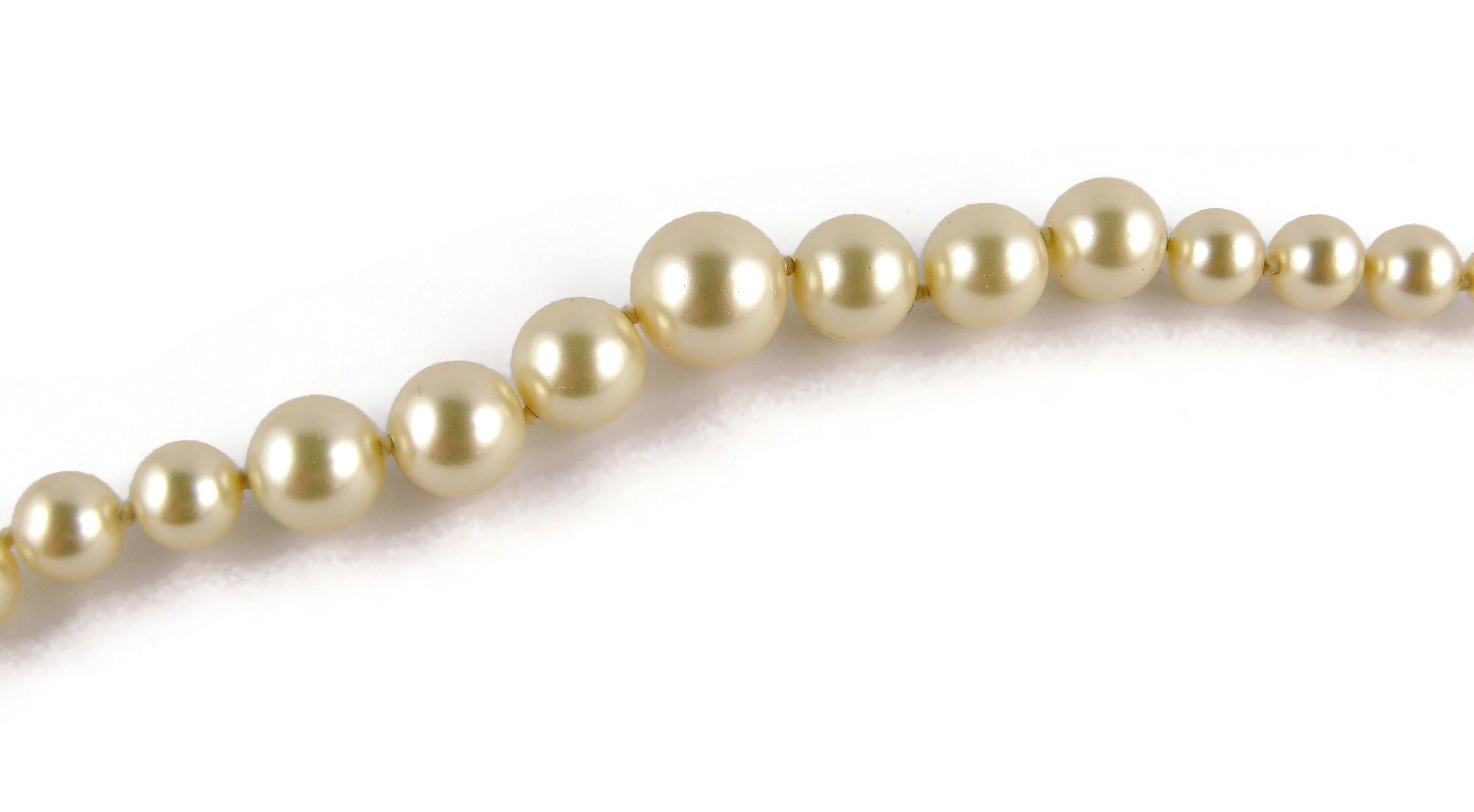 Chanel Classic Graduated Pearls CC Necklace 8
