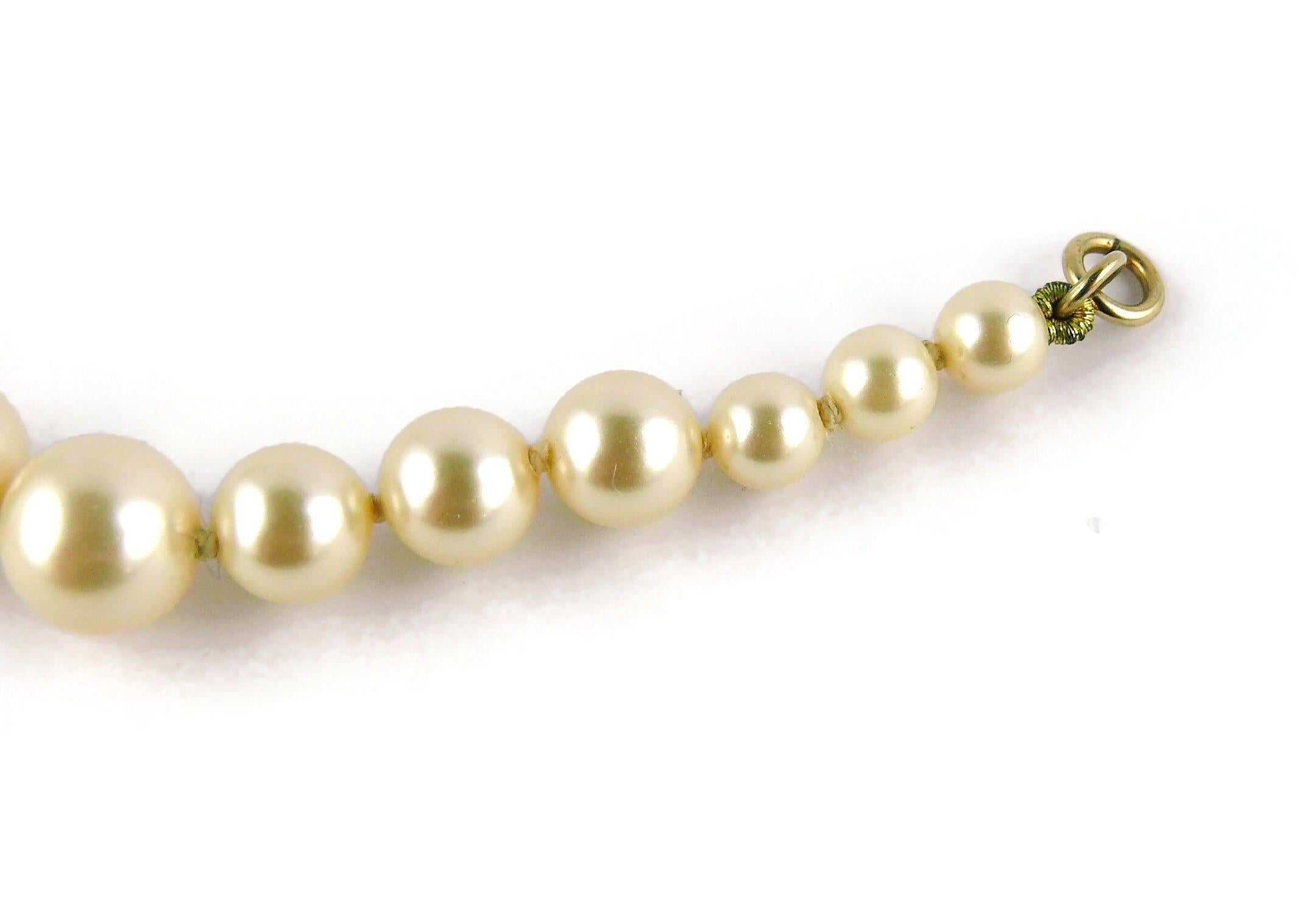 Chanel Classic Graduated Pearls CC Necklace 9