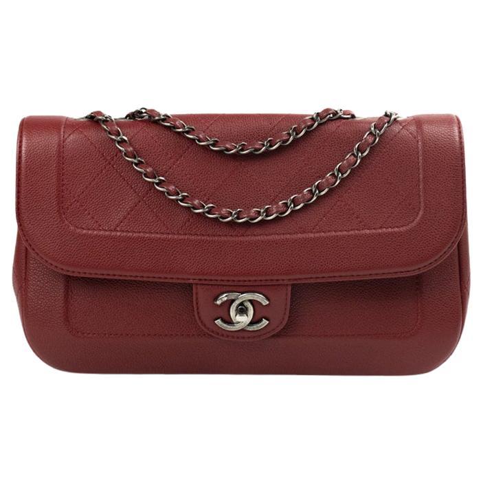 CHANEL, Classic in red leather  For Sale