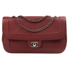 CHANEL, Classic in red leather 