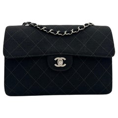 Chanel Classic Jersey Bag Silver Hardware 1998