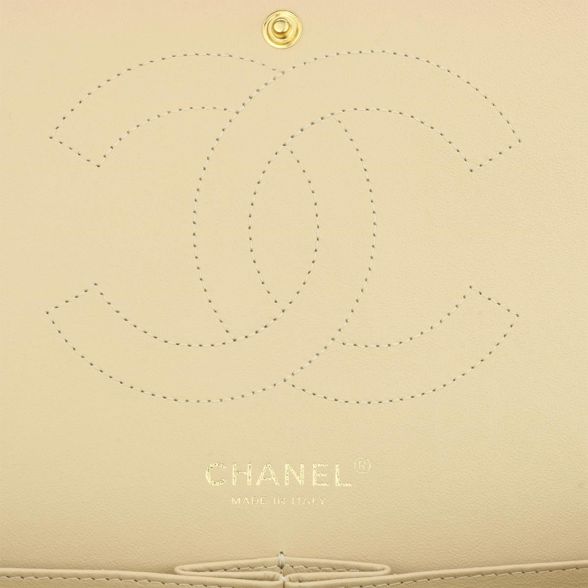 CHANEL Classic Jumbo Double Flap Bag Beige Clair Caviar with Gold Hardware 2015 11