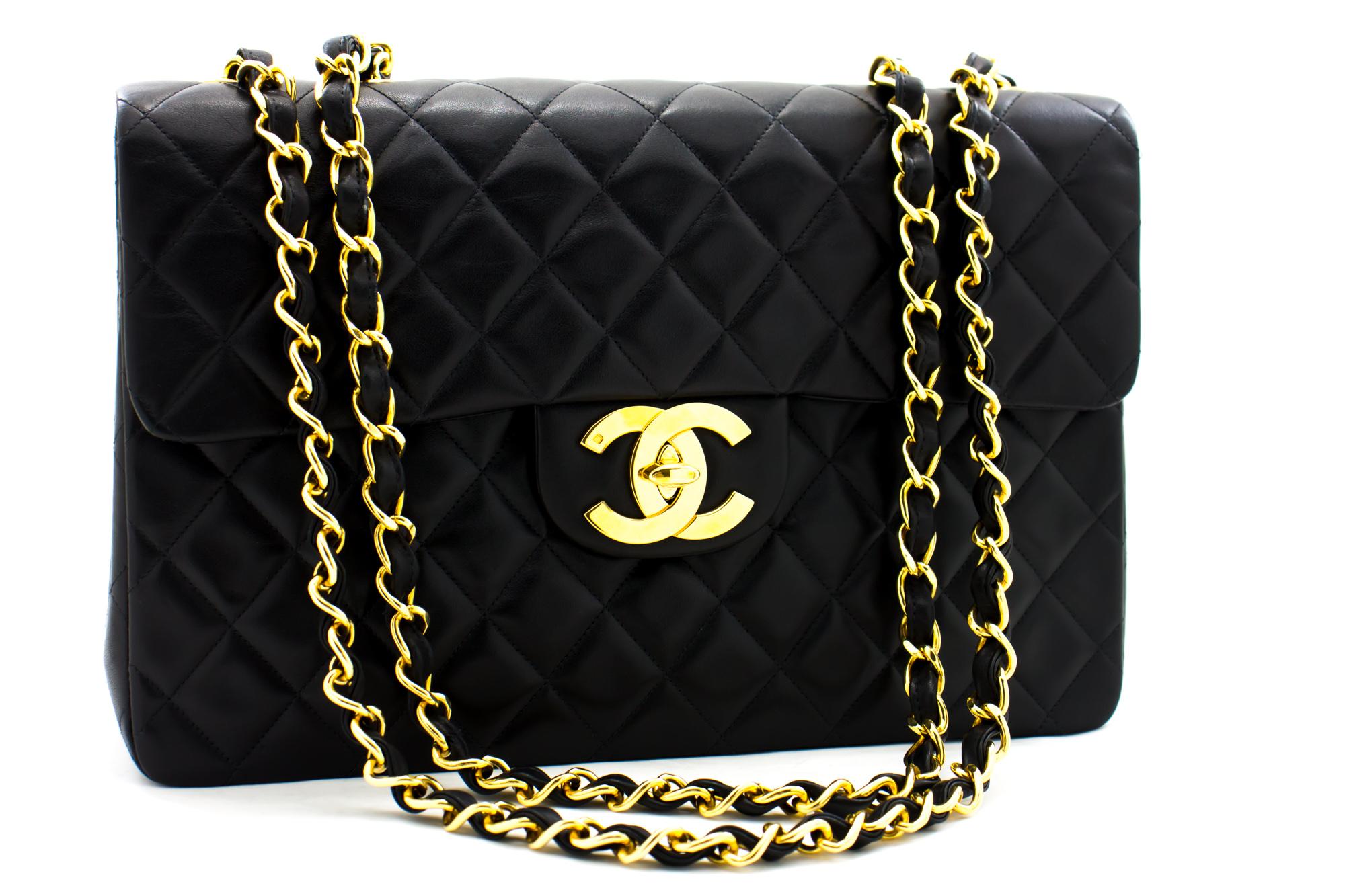 An authentic CHANEL Classic Maxi 13