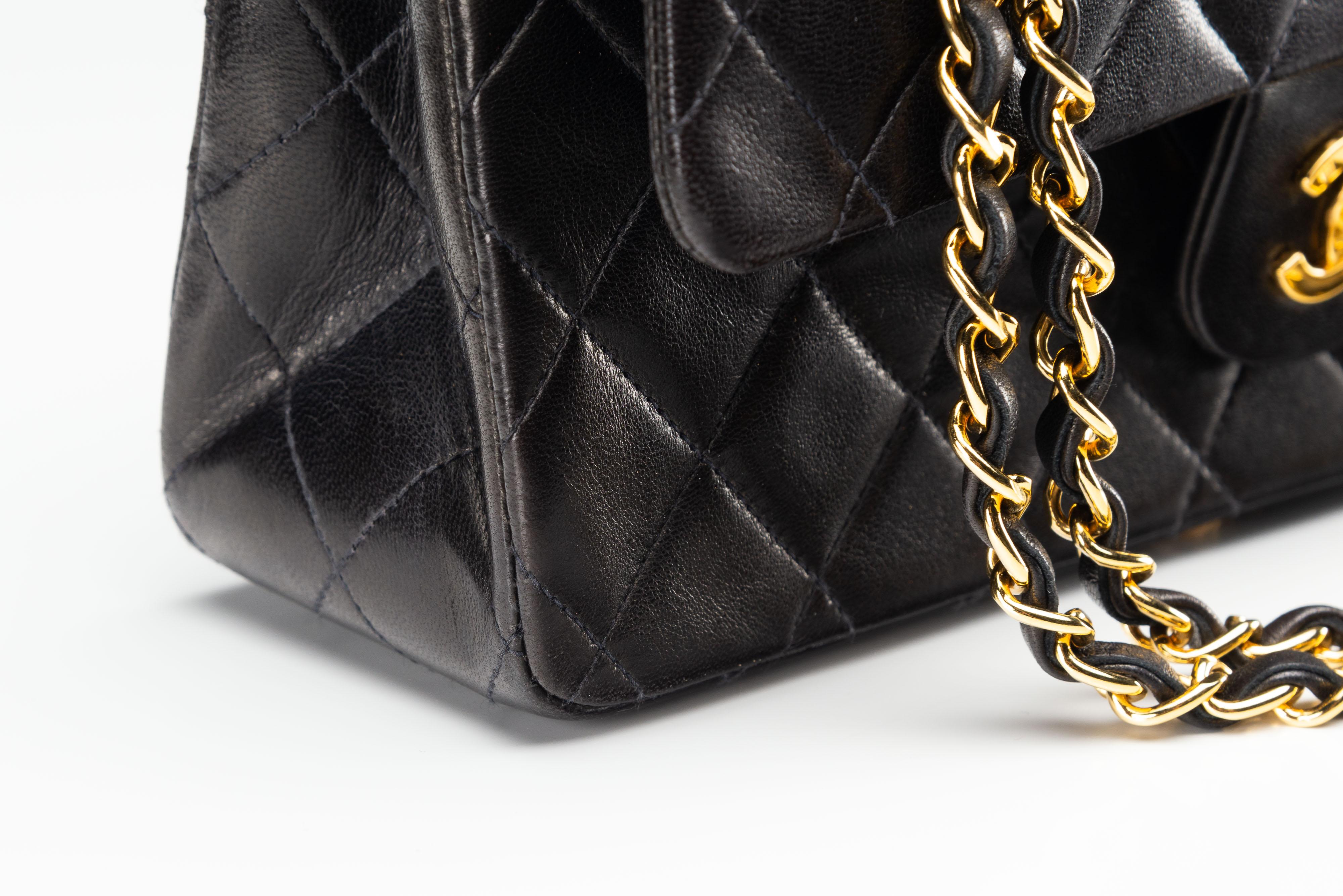 Chanel Classic Medium Black 24k Gold-Plated HW 5