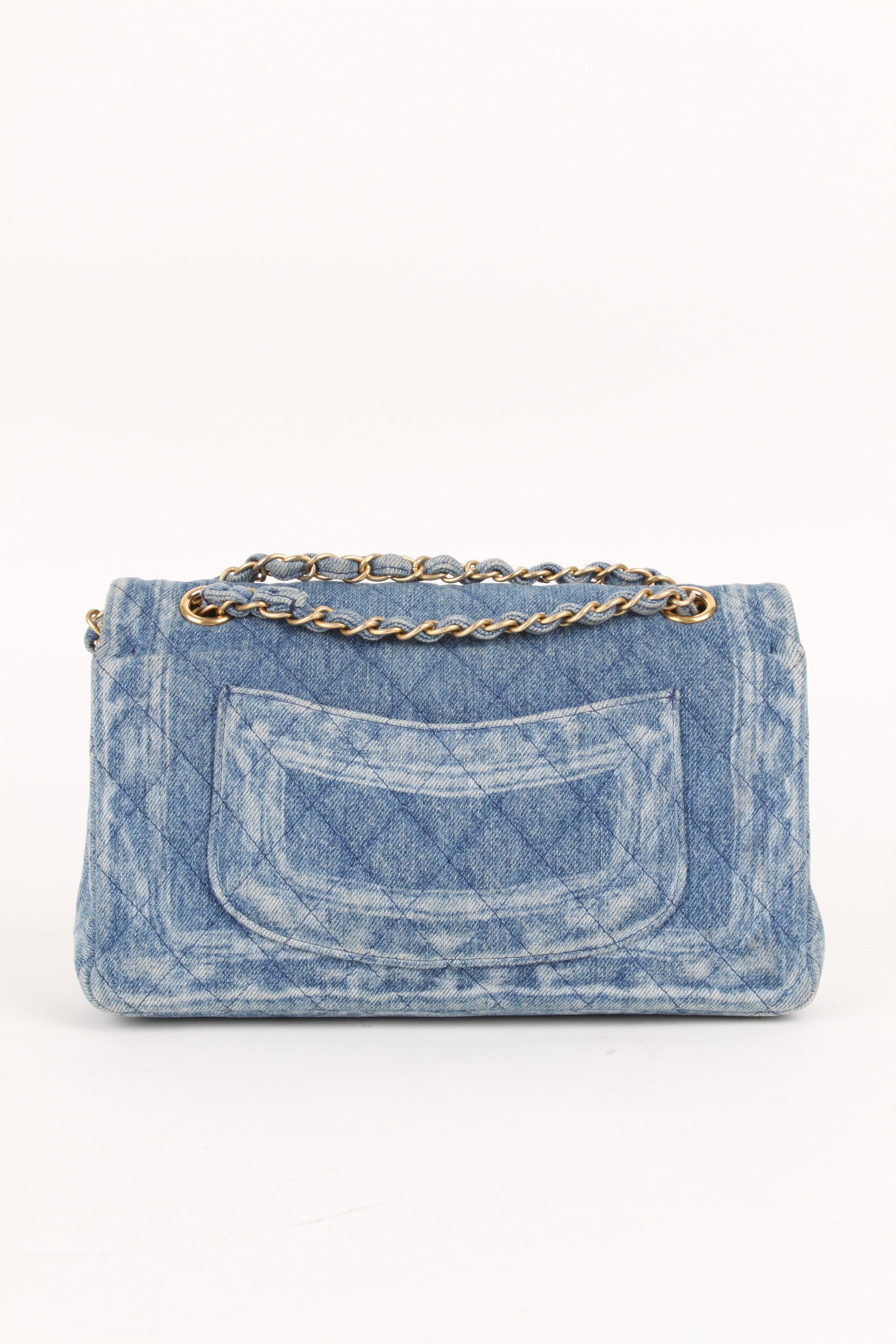 Chanel Classic Medium Denim Double Flap Bag at 1stDibs chanel denim