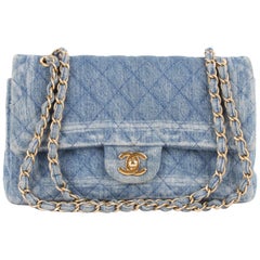 Chanel Classic Medium Denim Double Flap Bag 
