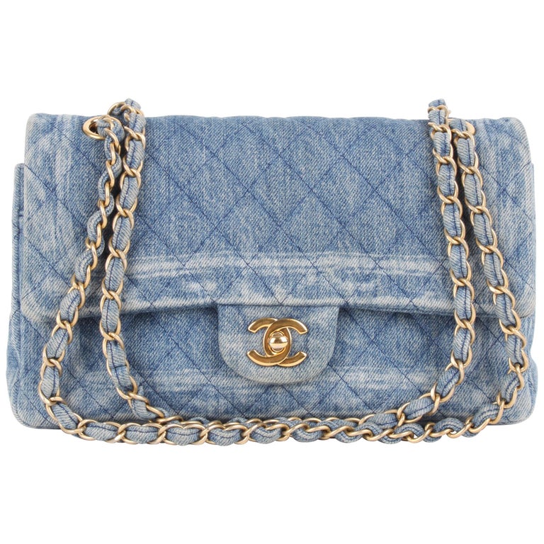 Chanel Blue Denim 19 Medium Flap Bag Gold Hardware, 2019 Available For  Immediate Sale At Sotheby's