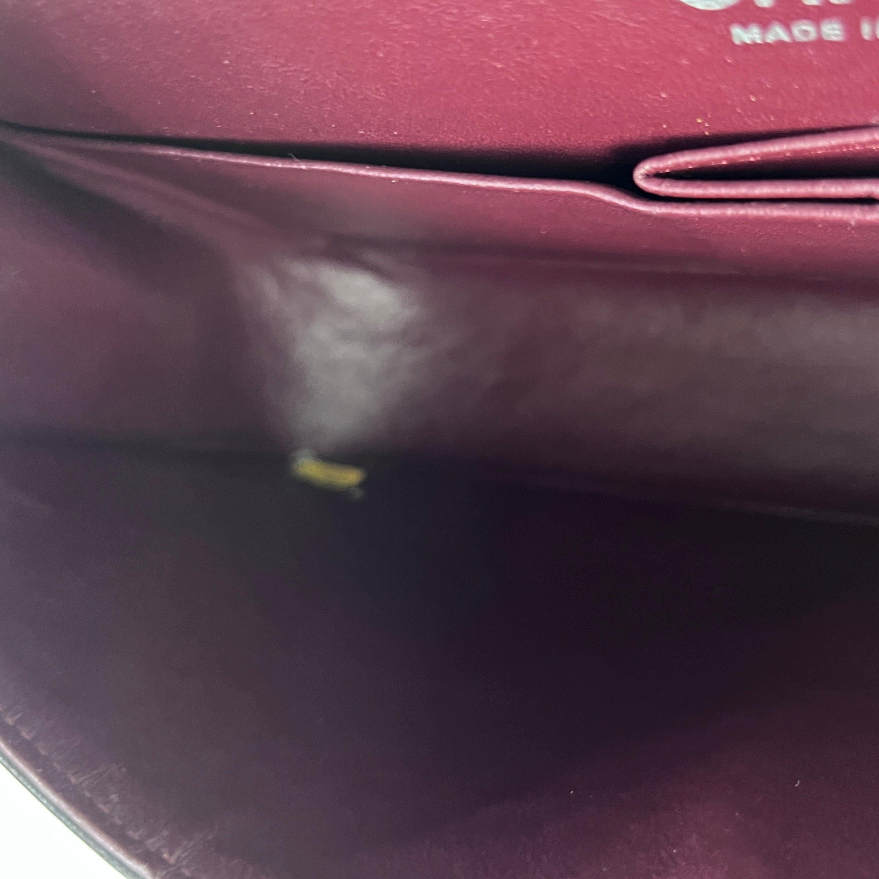 da uomo o donna Chanel Classic Medium Double Flap Borsa in pelle di agnello nera A. Silver in vendita