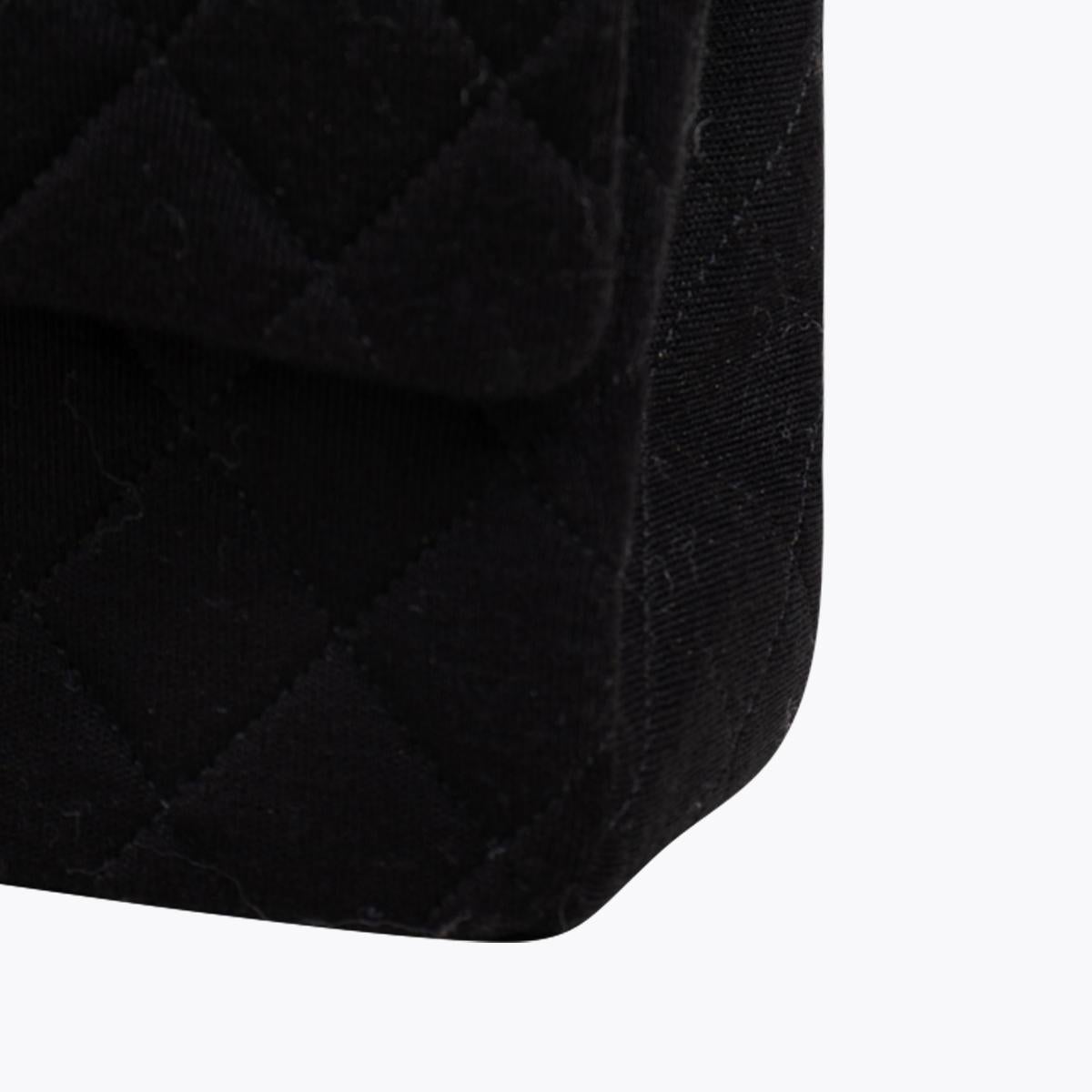 Chanel Classic Medium Jersey Double Flap Bag For Sale 3