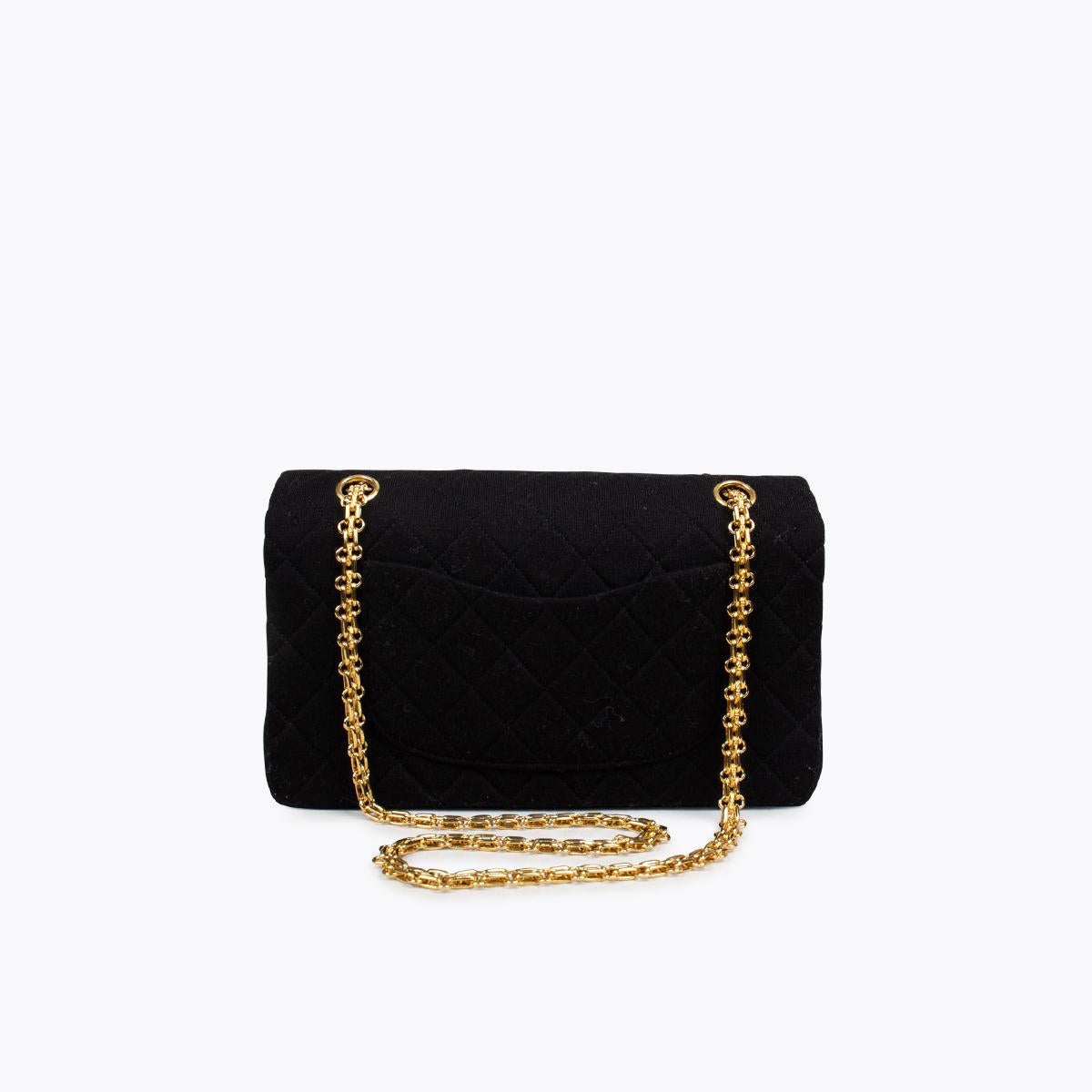 chanel jersey classic flap bag
