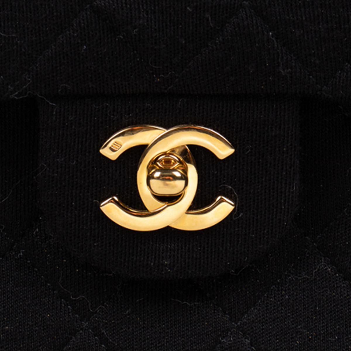 Chanel Classic Medium Jersey Double Flap Bag For Sale 1