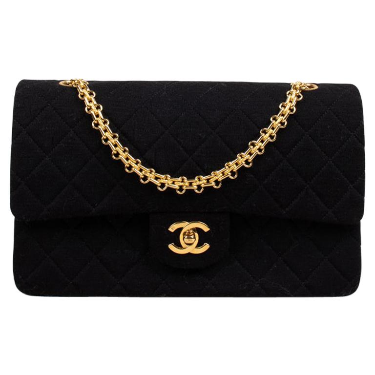 chanel jersey classic flap bag