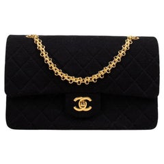 Chanel Classic Medium Jersey Double Flap Bag