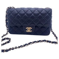 Chanel Classic Mini Flap Bag Black Quilted Lambskin GHW Gold Hardware