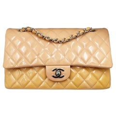Chanel Classic Peach Pink Timeless Double Flap Caviar 10" Shoulder Bag