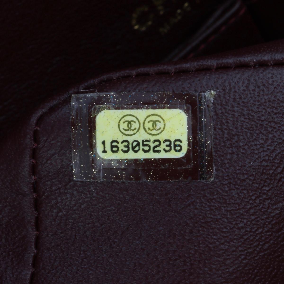 CHANEL Classic Quilted Medium Double Flap Bag Black Lambskin Gold Hardware 2012 11