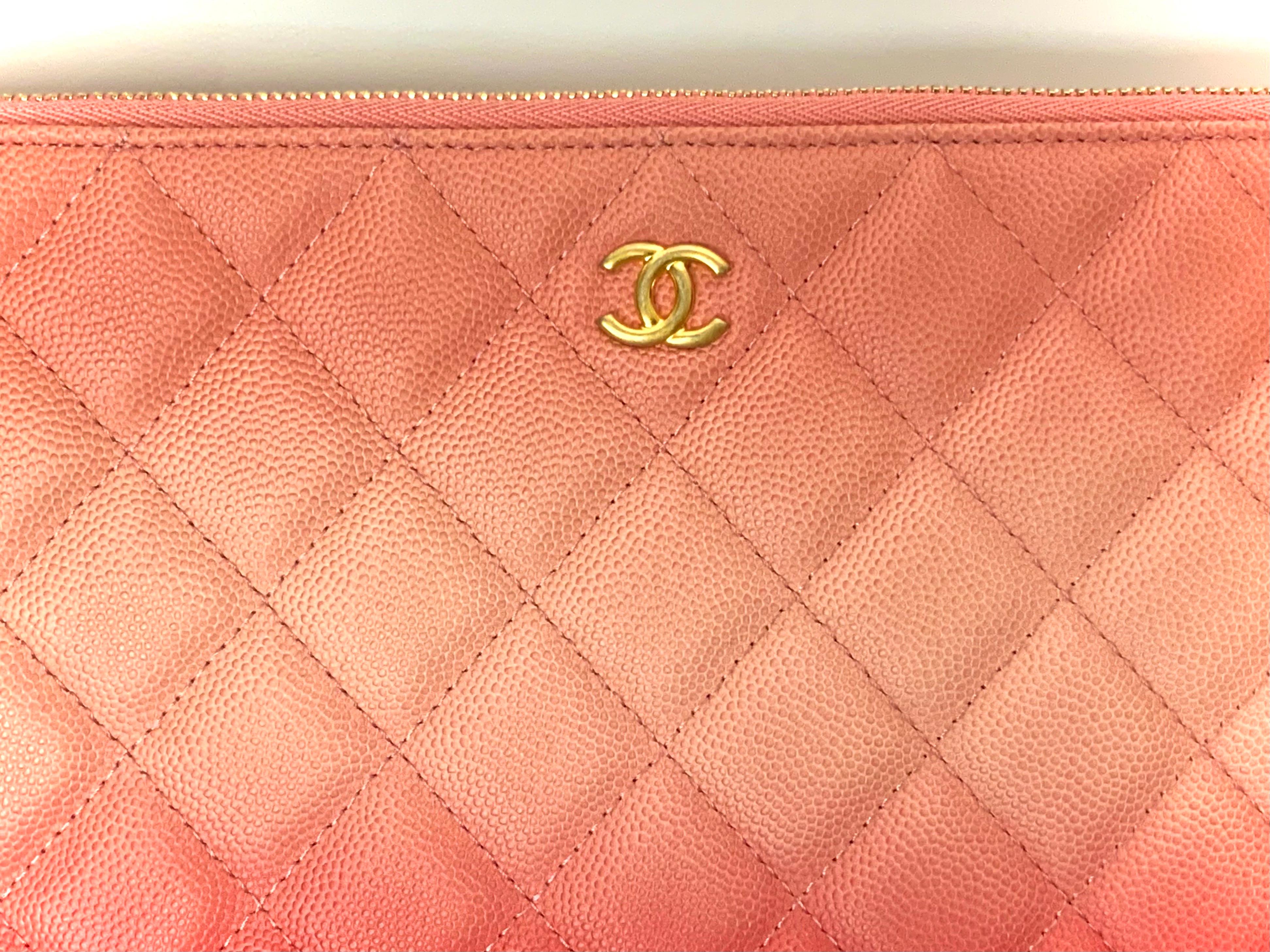 Chanel Classic Quilted Ombre O-Case Clutch Bag 1