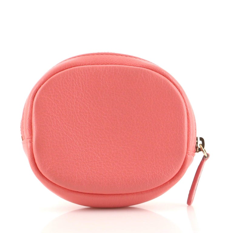 Chanel Classic Round Coin Purse Goatskin Pink Goatskin Condition Details:  at 1stDibs