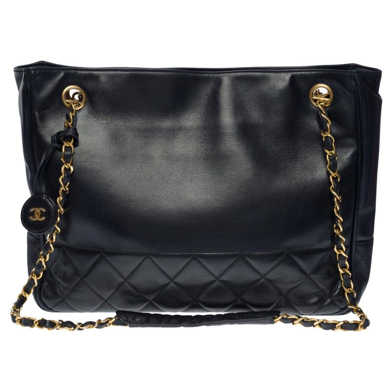 Chanel Lambskin Tote - 111 For Sale on 1stDibs  chanel quilted lambskin  tote bag, chanel tote lambskin, chanel tote bag lambskin