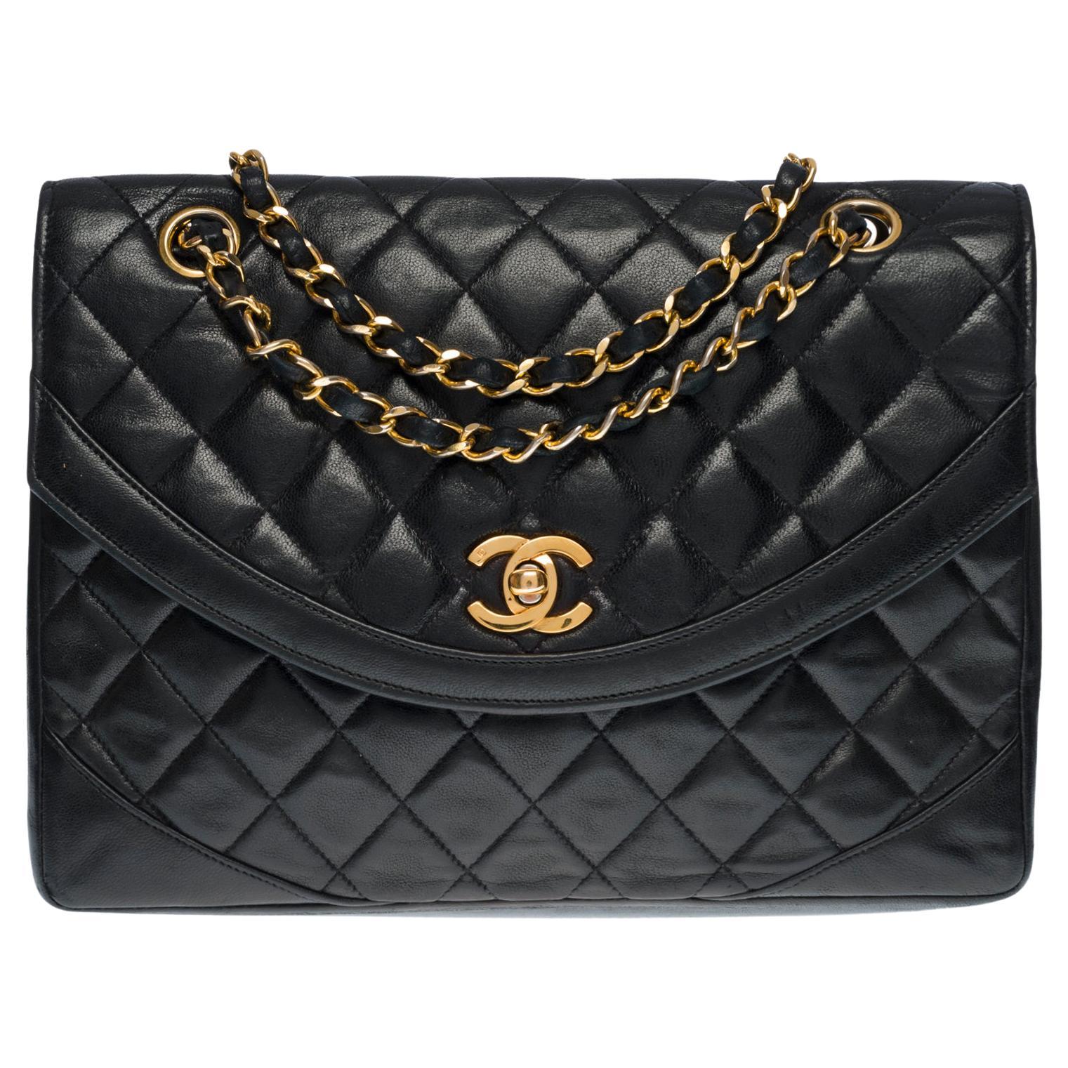 Chanel Black Tooled Leather Paris Dallas Large Cordoba Boy Bag at ...