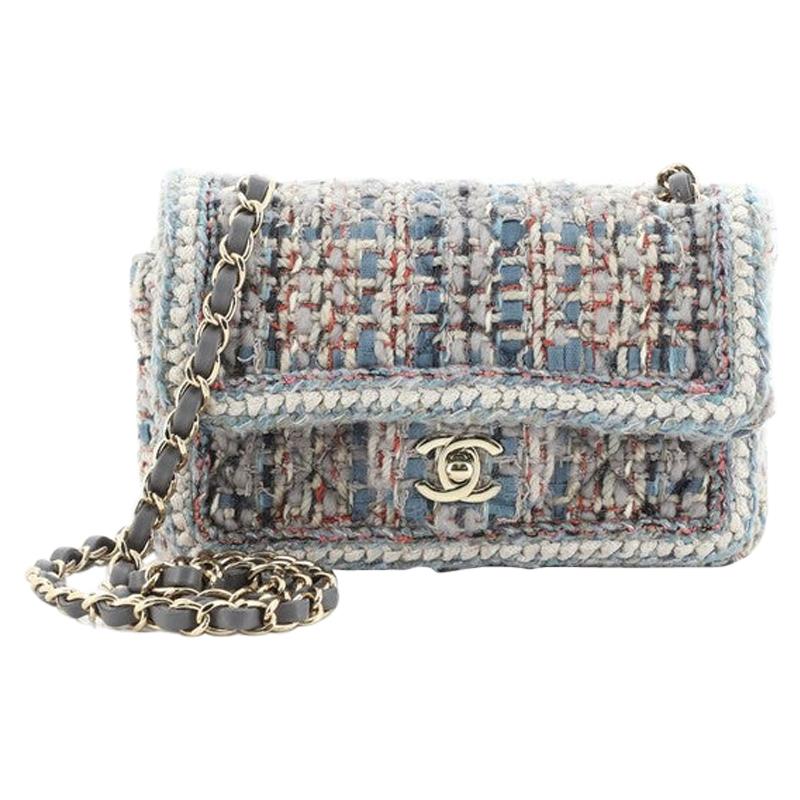 Chanel 2019 Mini Tweed Flap Bag at 1stDibs