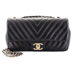 Chanel Classic Single Flap Bag Chevron Lambskin Medium