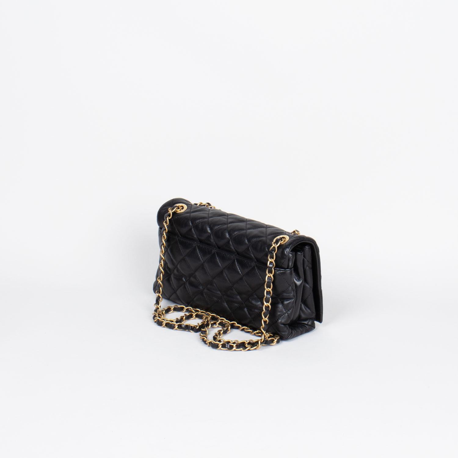 Black Chanel Classic Single Flap Bag