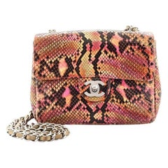 Chanel Classic Single Flap Bag Python Mini