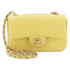 Chanel Classic Single Flap Bag Python Mini