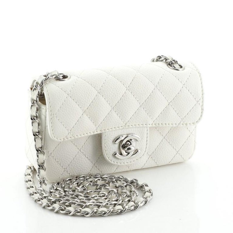 Chanel Classic Single Flap Bag Quilted Caviar Extra Mini at 1stDibs