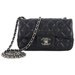 Chanel Classic Single Flap Bag Quilted Caviar Extra Mini