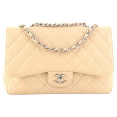 Chanel Classic Single Flap Bag Quilted Caviar Jumbo