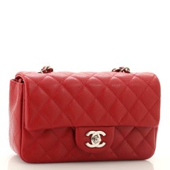 Chanel Classic Single Flap Bag Quilted Caviar Mini