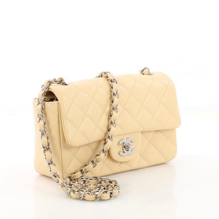 Chanel Classic Single Flap Bag Quilted Caviar Mini at 1stDibs