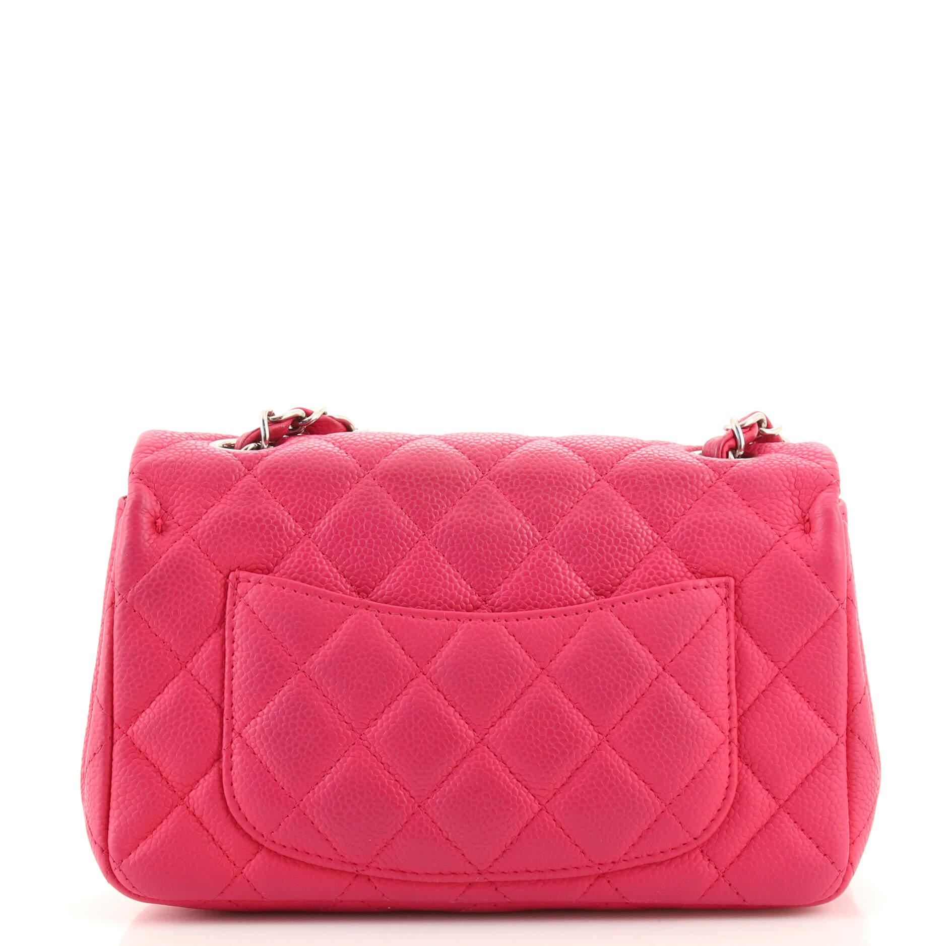 Chanel Classic Single Flap Bag Quilted Caviar Mini For Sale at 1stDibs
