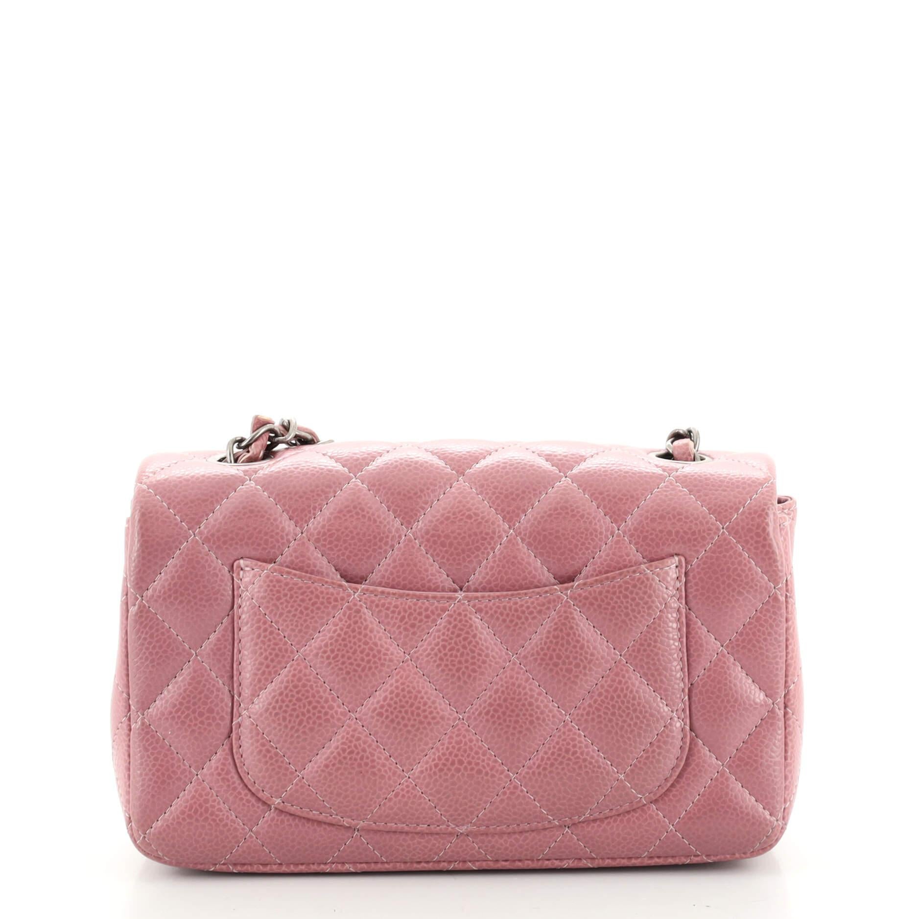 Women's or Men's Chanel  Classic Single Flap Bag Quilted Caviar Mini
