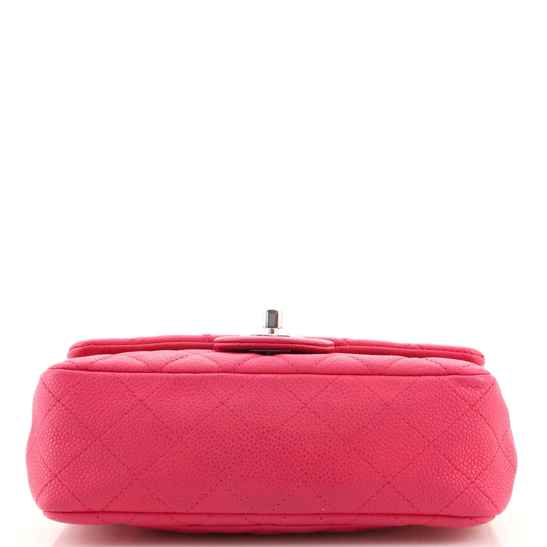 Chanel Classic Single Flap Bag Quilted Caviar Mini For Sale at 1stDibs