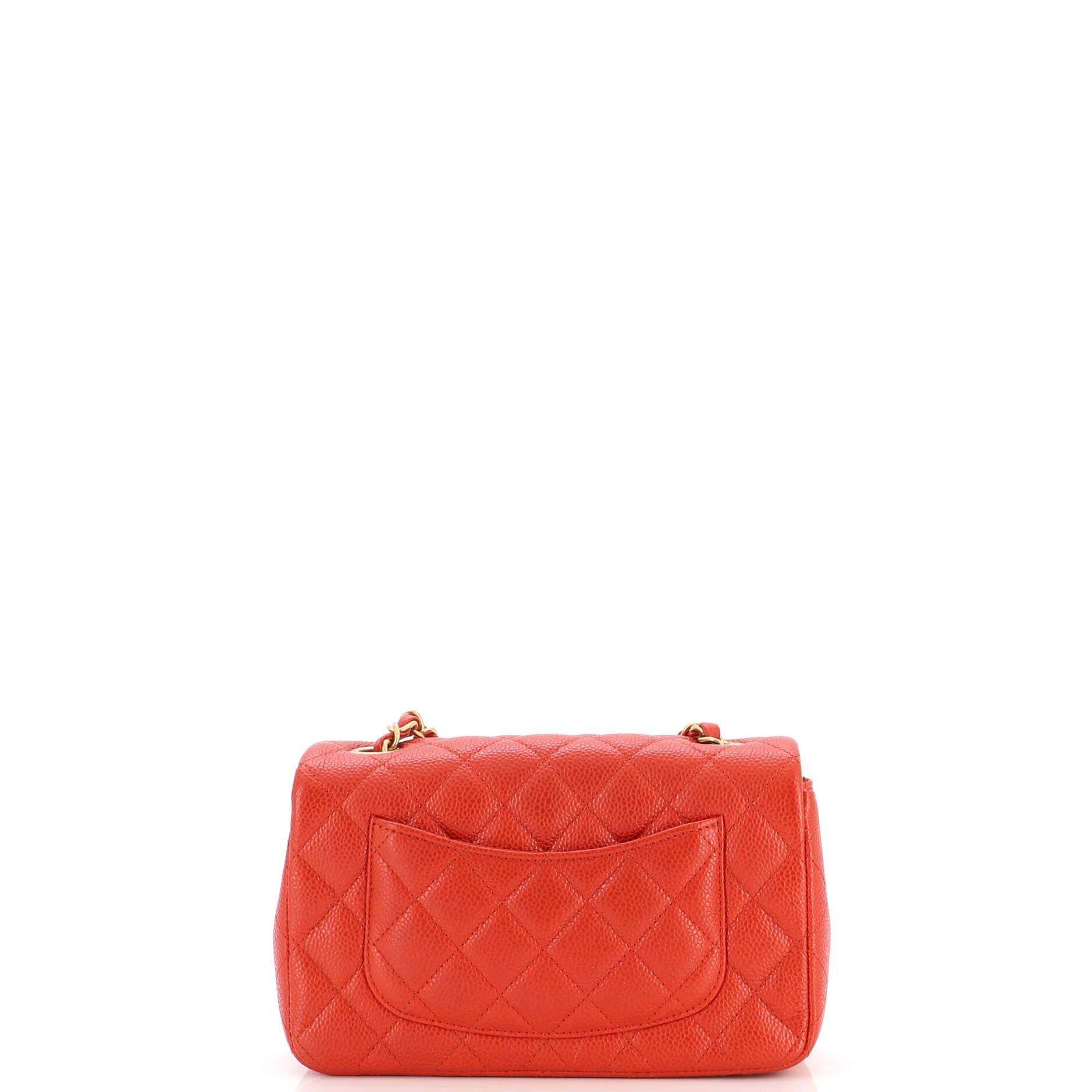 Chanel Classic Single Flap Bag Quilted Caviar Mini For Sale at 1stDibs