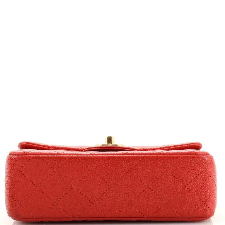 Chanel Classic Single Flap Bag Quilted Caviar Mini For Sale at 1stDibs