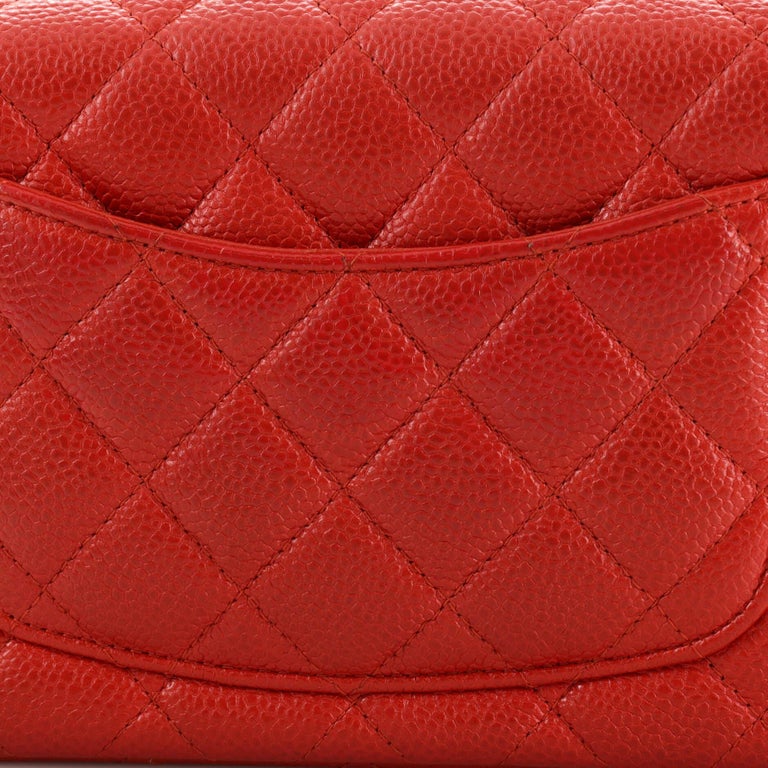 Chanel Classic Single Flap Bag Quilted Caviar Mini For Sale at 1stDibs