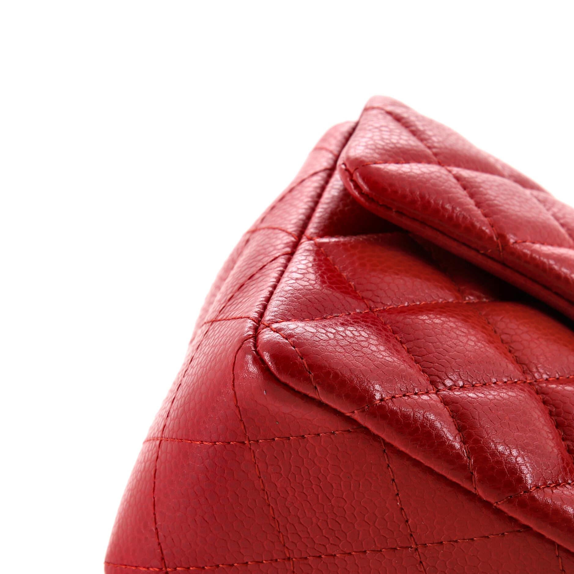 Chanel Classic Single Flap Bag Quilted Caviar Mini For Sale at 1stDibs